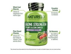 NATURELO Calcium Supplement – with Vitamin C, 120 Count (Pack of 1)