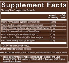 Plnt ORGANIC ADPTOGENS 90 Capsules ( 90 Servings ) BEST BY 08/26 FREE SHIPPING!