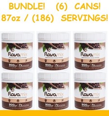 BUNDLE! (6) FlavaMix Performance Cocoa Powder 900mg 87oz BB 11/2027
