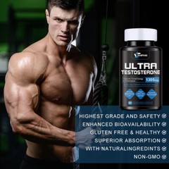 Natural Testosterone Booster – Increase Energy Muscle Strength Growth BEST PRICE