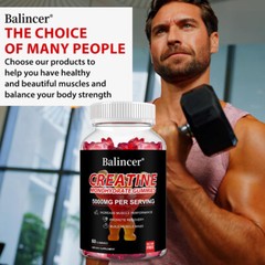 Creatine Monohydrate Gummies Increase Strength Muscle Endurance Energy 60 US