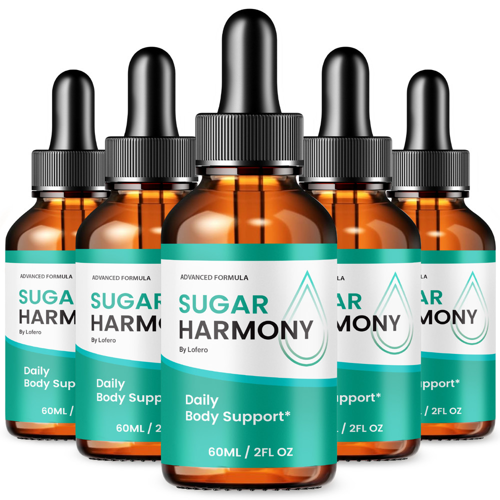 (5 Pack) Sugar Harmony Drops, Advanced Blood Health Support Formula (10 oz)