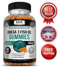 Omega 3 Gummies 60ct, Supports Joint Inflammation, Heart, Brain & Overall Health