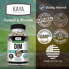 DIM Ultra Supplement 60ct, With Bioperine, Premium Hormonal Support Formula