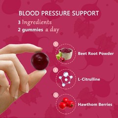 Nature’s Key 2000mg Beetroot Gummies– Heart Health, Blood Circulation Support
