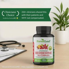 ForestLeaf Berberine Supplement – 1300mg per Serving – Ultra High Potency Ber…