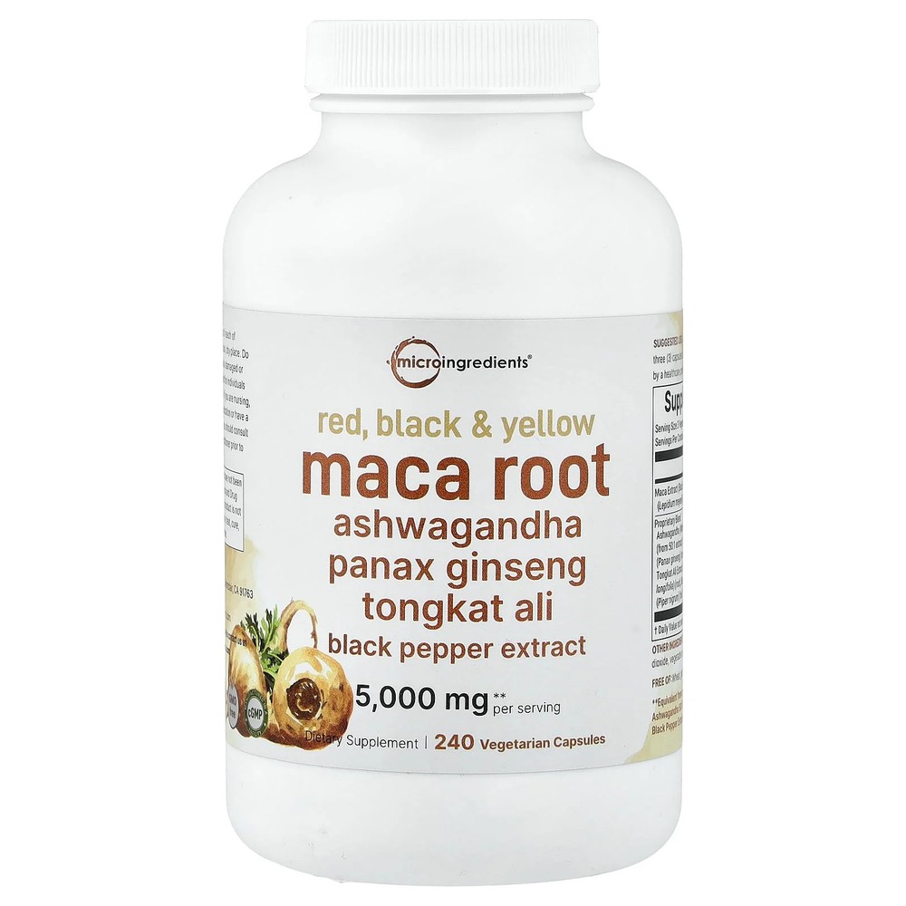 2 X Micro Ingredients, Maca Root, 240 Vegetarian Capsules