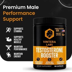 Testosterone Booster for Men T-BOOSTER Enhance Muscle Size Energy 3RD PARTY TEST