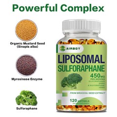Liposomal Sulforaphane Softgels – Antioxidant, Liver Healt, High Absorption