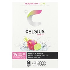 Live Fit, Dragonfruit Lime, 14 On-The-Go Packets, 0.2 oz (5.74 g) Each