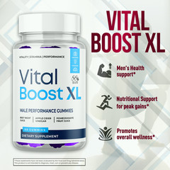 Vital Boost XL Male Gummys Advanced Max Formula VitalBoost XL Vitamin 60 Gummies