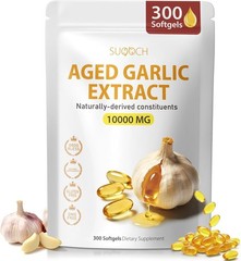 Natural Aged Garlic Extract – 300 Count Softgels for Vitality & Wellness Support
