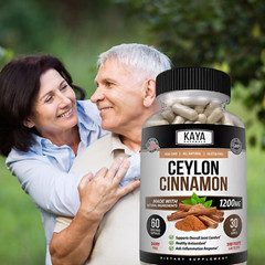(2 Pack) True Organic Ceylon Cinnamon 1200mg High Potency Blood Sugar SUPPORT
