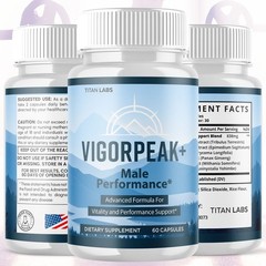 (3 Pack) Vigor Peak+ Advanced Male Max Support Supplement Vigorpeak 180 Capsules