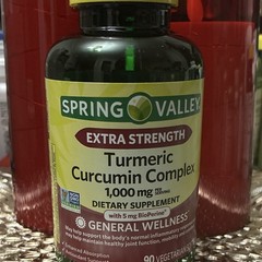 Spring Valley Turmeric Curcumin Complex 1000mg 90 Softgels Vegetarian Non-GMO