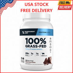 Transparent Labs Grass-Fed Whey Protein Isolate – Naturally Flavored, Gluten …