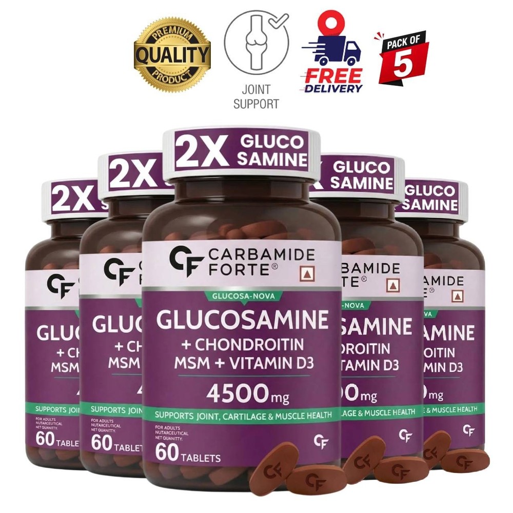 5 Pack C.arbamide Forte Joint Support Tablets 60 Count