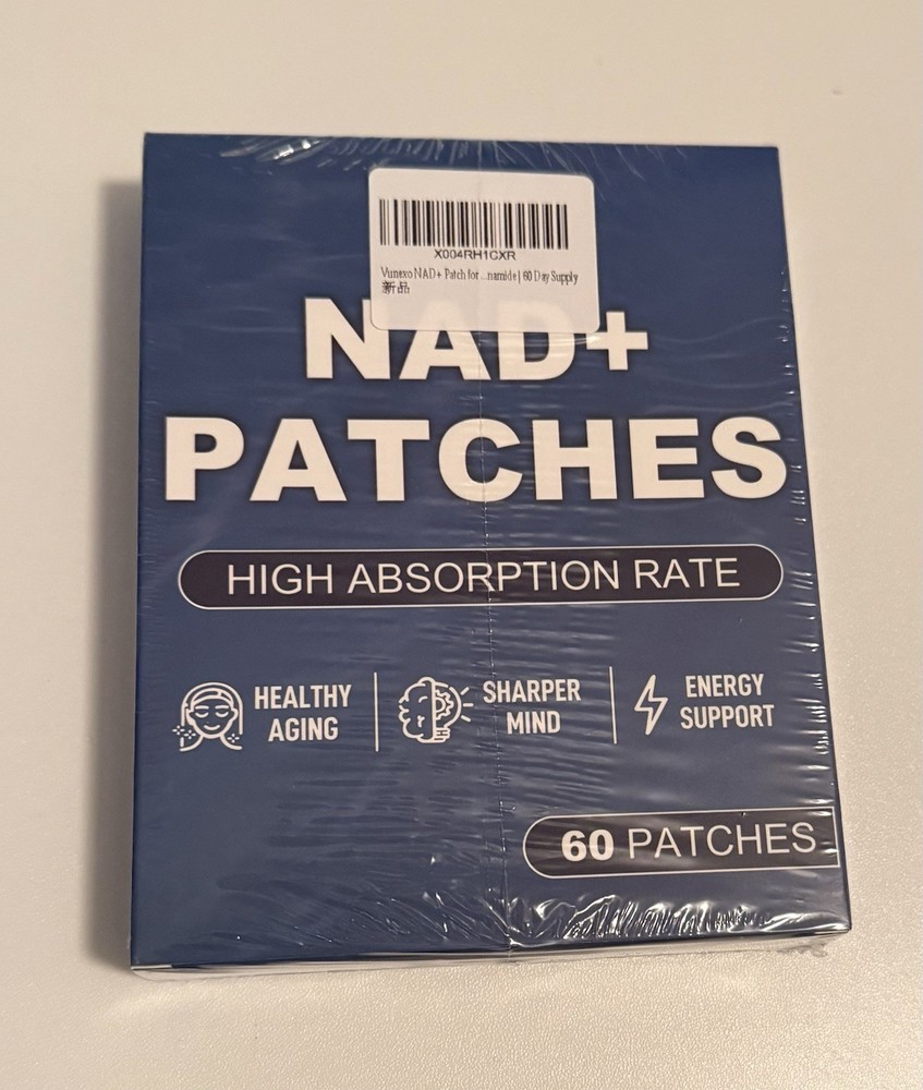 NAD+ Patches Healthy Aging Sharper Mind Energy Support 60 Count