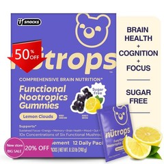 Nütrops By Grüns Sugar-Free Functional Nootropics for Health – 240g/12 Servings