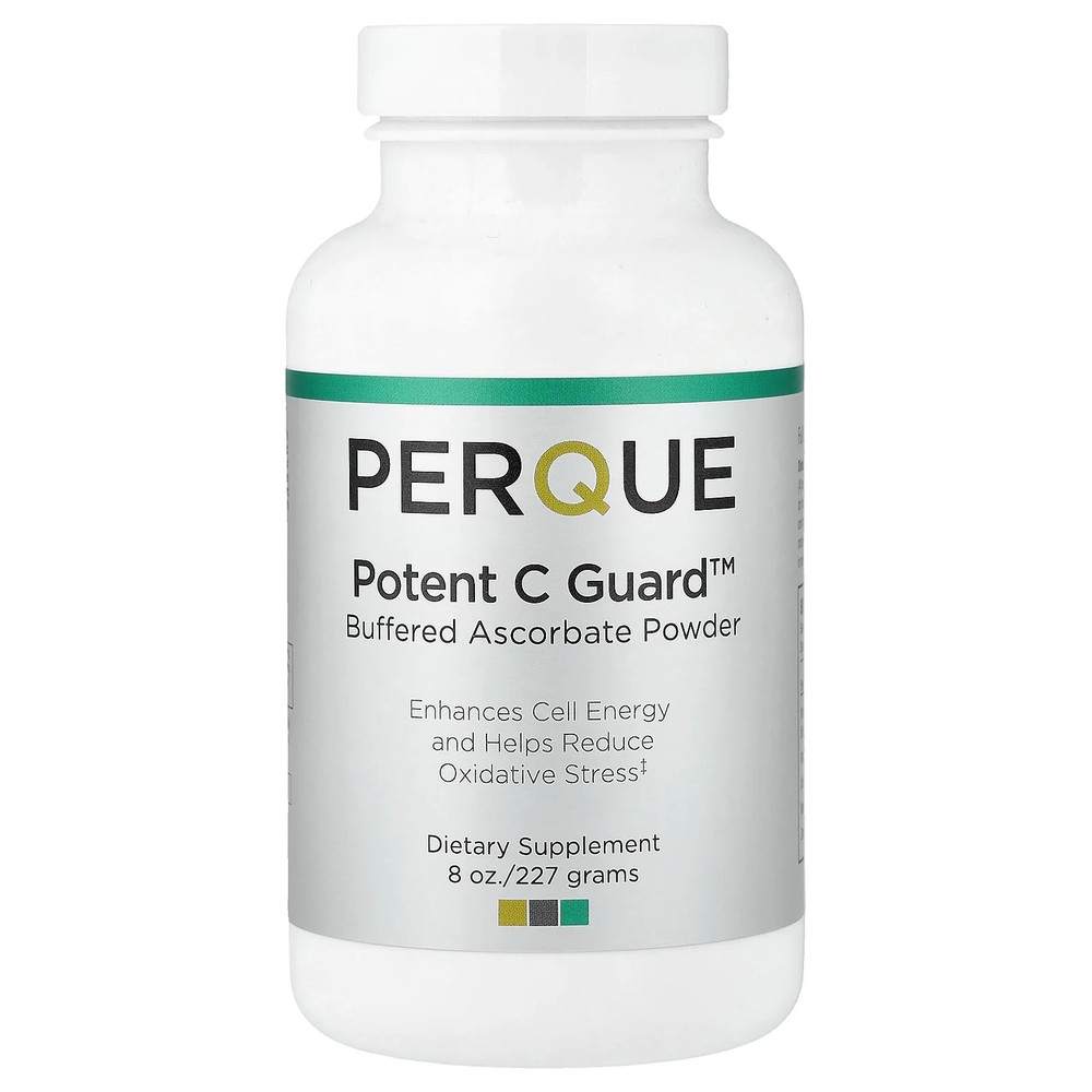 2 X PERQUE, Potent C Guard�, Buffered Ascorbate Powder, 8 oz (227 g)