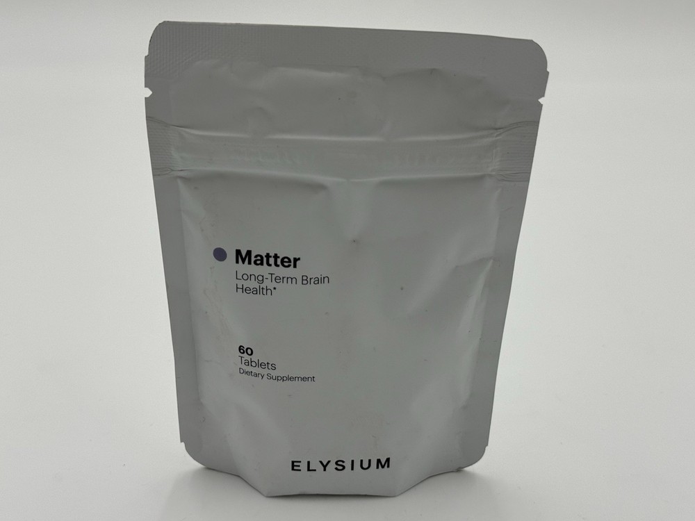 ELYSIUM Matter Brain Supplement with Omega 3 + DHA for Memory & Focus 60 ct