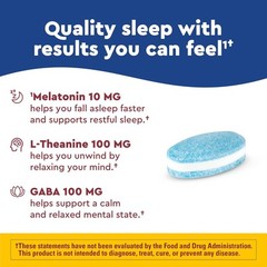 Nature Made Wellblends Sleep Longer, Melatonin 10mg, L theanine 100 mg, and GABA
