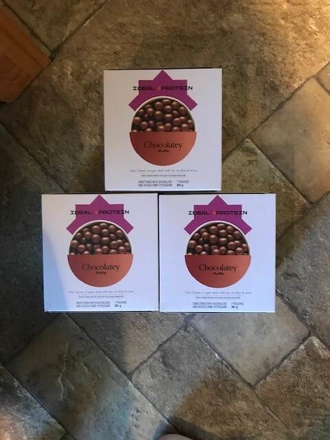 Ideal Protein 3 boxes Chocolatey Puffs BB 11/30/2027 FREE SHIP