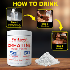 Creatine Monohydrate 60 Servings Micronized Powder 10.6oz Unflavored Muscle Gain