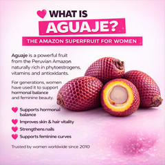 Aguaje Curvy Fruit Powder: Bigger Booty, Fuller Breast & Hips – 3.5 Oz- 1 month