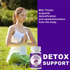 Milk Thistle (Silymarin) Extract 1150 mg liver cleanser liver detox cardio 120Pc