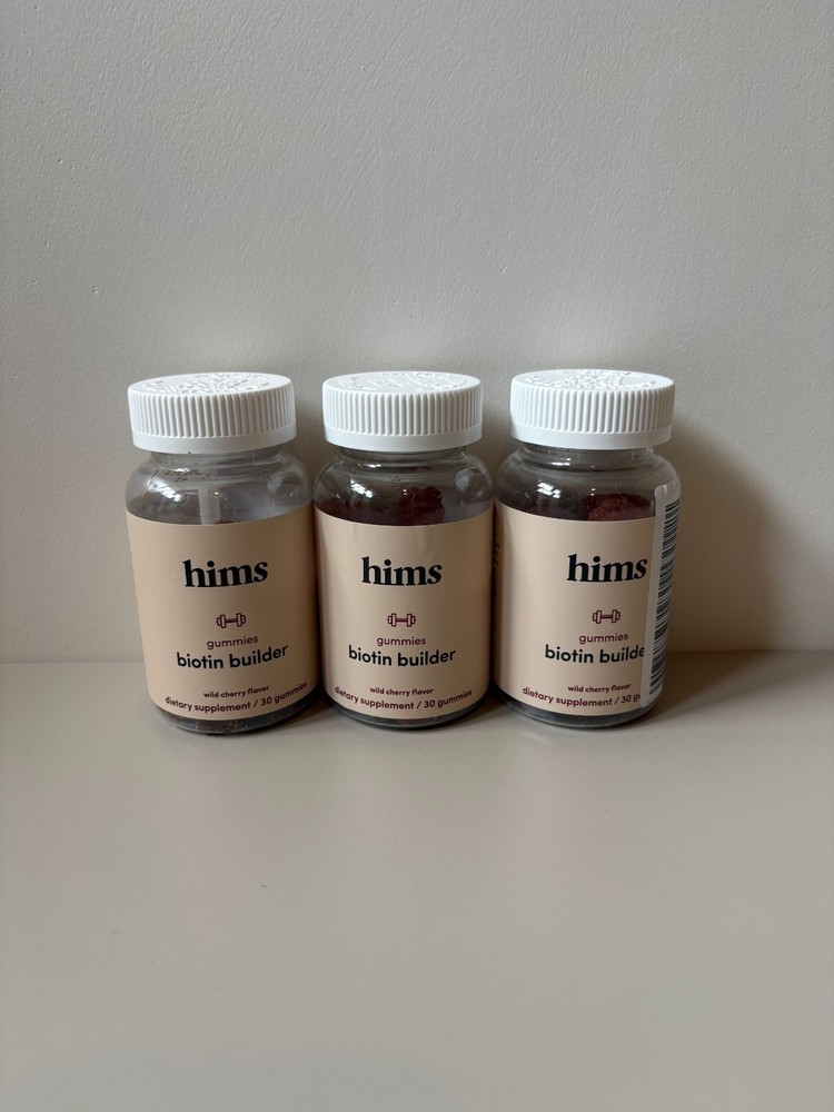 Hims Biotin Builder Gummy Supplement, 30ct, Lot of Three (3)