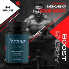 (5 Pack) Tstrive Advanced Male Support Performance Supplement 300 Capsules
