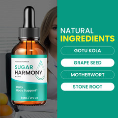 (5 Pack) Sugar Harmony Drops, Advanced Blood Health Support Formula (10 oz)