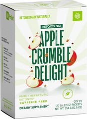 PRUVIT Keto OS NAT APPLE CRUMBLE DELIGTH Caffeine free 20 Pack New Free Ship