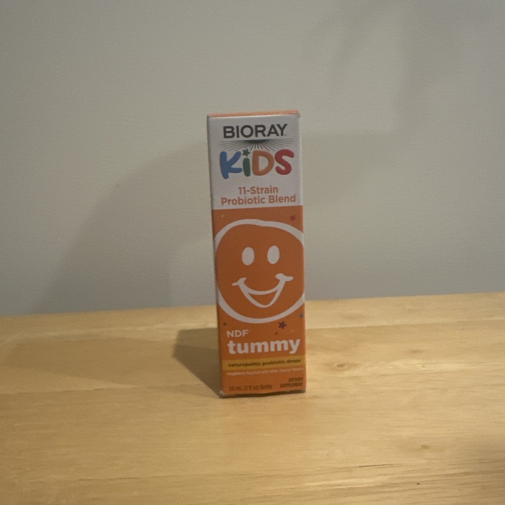 Kids, NDF Tummy, 11-Strain Probiotic Blend, Raspberry, 2 fl oz (60 ml)