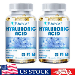 MENXI Hyaluronic Acid Capsules – Premium Quality for Joint,Glowing Skin (2 Pack)
