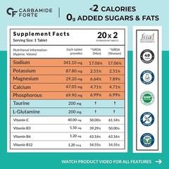 Carbamide Forte Electrolyte Effervescent (40 Tabs) Hydration & Sustained Energy