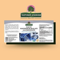 Nature’s Answer Liquid Magnesium Malate and Glycinate | Supports Healthy Bone &
