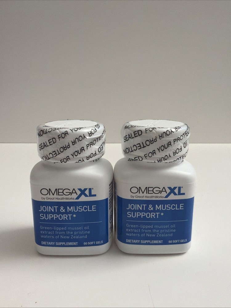 OmegaXL Joint & Muscle Support Dietary Supplement 60 Softgels 300mg Gluten Free