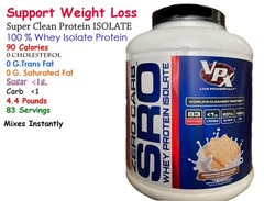 ZERO CARB SRO Whey Protein Isolate 4.4 Lbs Graham Cracker 83 Serving,90 Calories