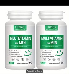 2 Packs HíPlus Men’s Daily & Multi Mineral For Energy Focus 90counts