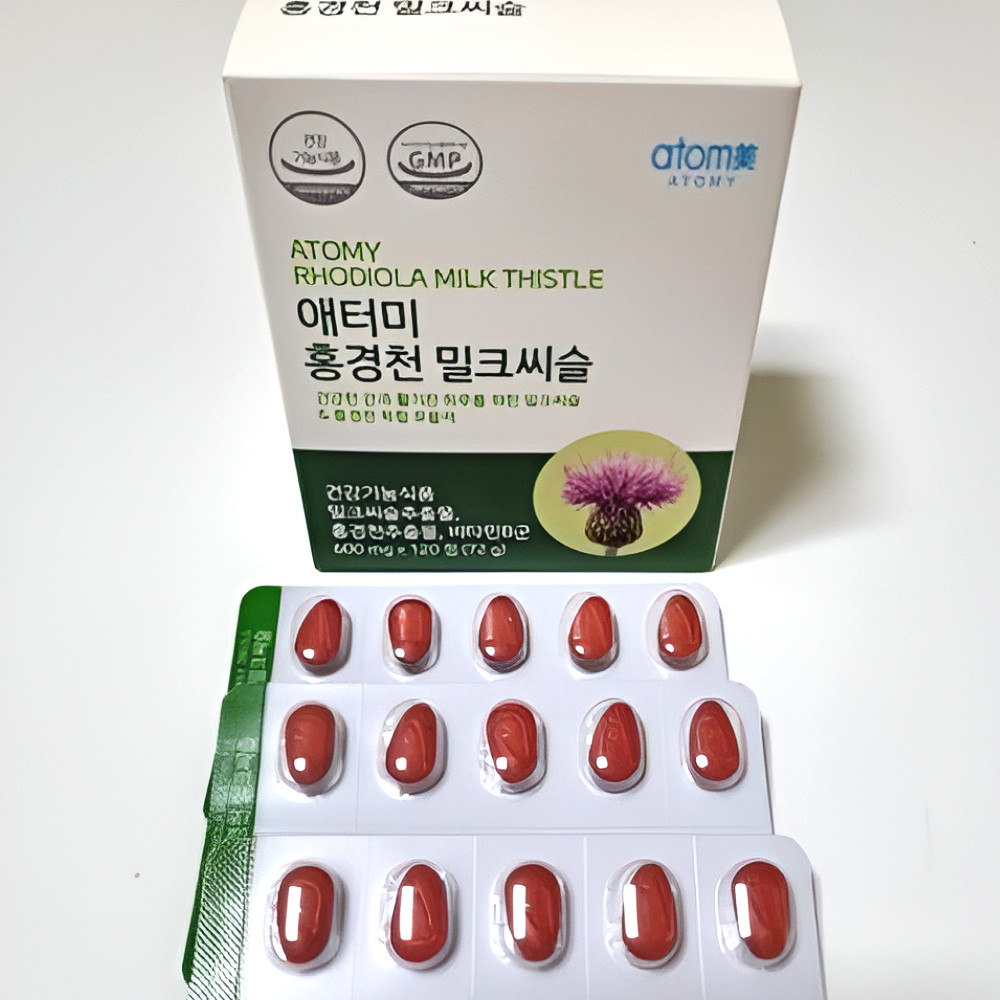 Atomy Rhodiola Milk Thistle 120 Tablets Supply Liver Health Energy Support