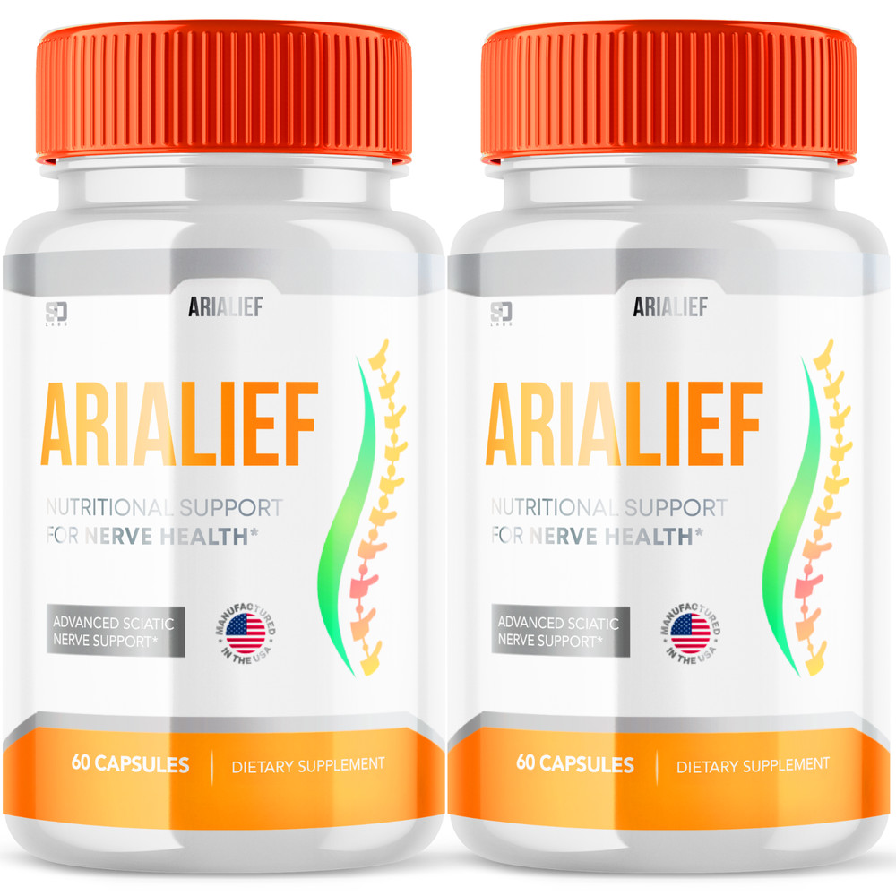 (2 Pack) AriaLief Brain Pills – Nerve Health & Cognitive Support Supplement
