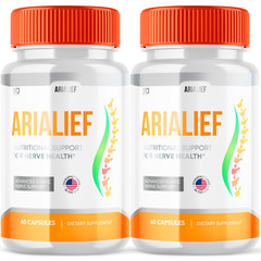 (2 Pack) AriaLief Brain Pills – Nerve Health & Cognitive Support Supplement