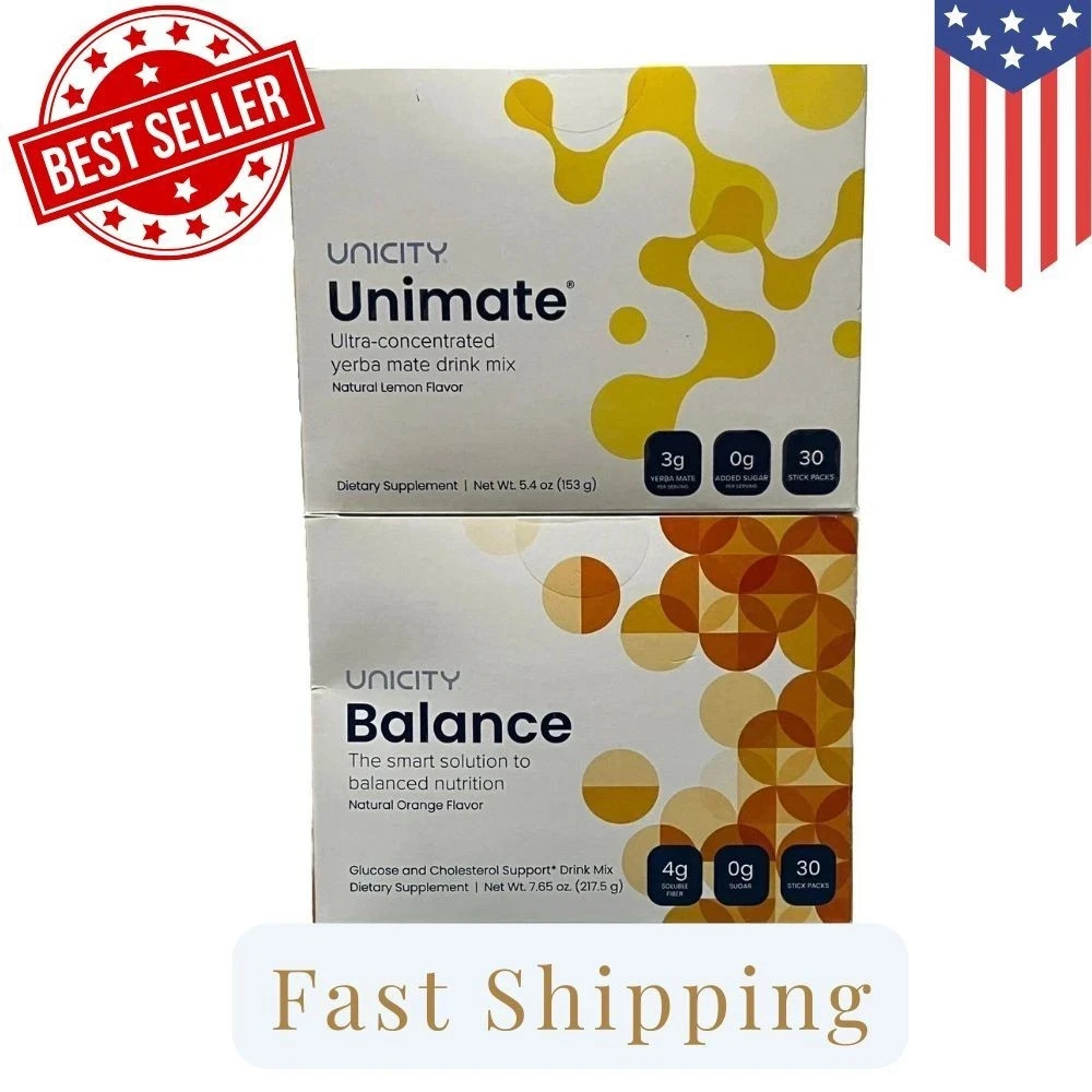 Combo-Unicity Unimate LEMON and Unicity Balance Natural Orange FREE SHIPP