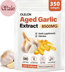 Aged Garlic Extract 350 Softgels – High Potency, Odorless, Non-Gmo & Organic Gar