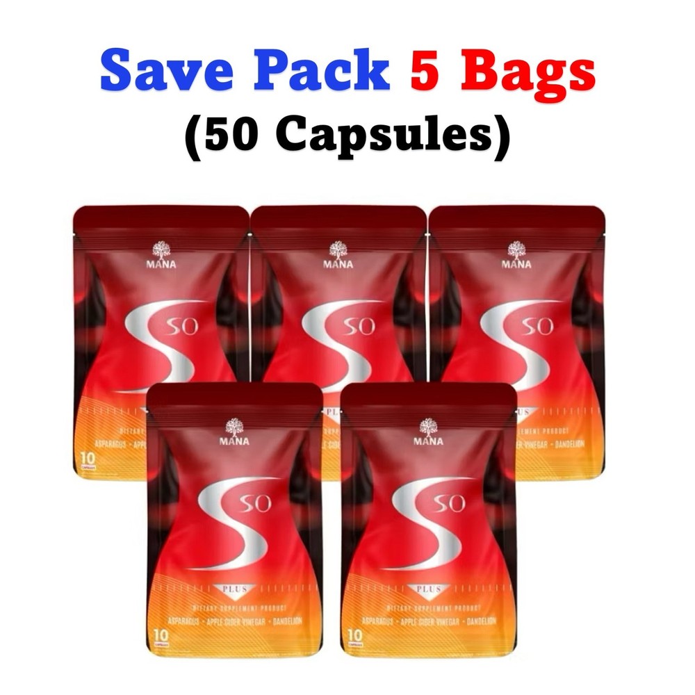 5 X MANA Prolean S So Plus Excess Dietary Supplement Burn Weight Control 50 Caps