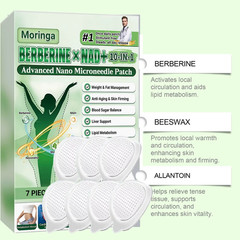 GLORENDA Moringa Berberine 10-in-1 Advanced Nano Microneedle Patch (7pcs/box)