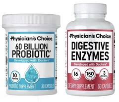 Physician’s Choice 60 Billion Probiotic & Digestive Enzymes Bundle USA SELLER-+