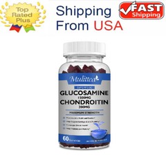Glucosamine Chondroitin Glucosamine Sulfate For Bones, Joint Support 60 Gummies